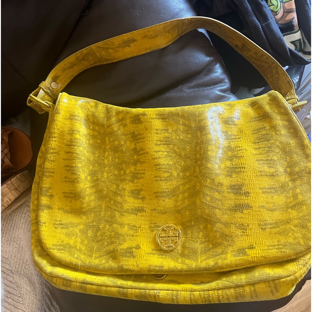 Tory Burch snakeskin print bag